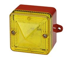 L101HDC024MA0A1R/Y E2S L101HDC024MA0A1R/Y LED Beacon L101H  24vDC [rd] YELLOW Flash/Steady IP66 16-33vDC w/Lugs